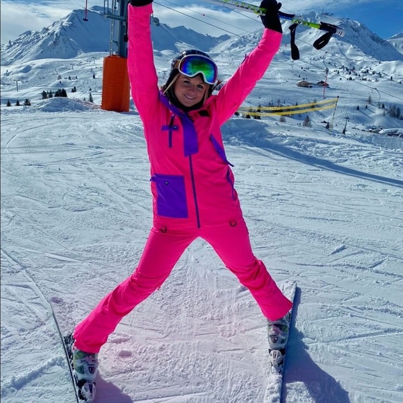 BRAND NEW ELECTRIC PINK SKI PANTS - Picture 3 of 6